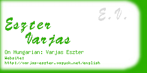 eszter varjas business card